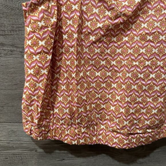 ANA A New Approach Daisy Tank Hippie Pink Orange Floral Size Medium - Picture 4 of 6